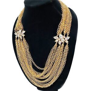 NEW MMCrystal Design Custom Gold Chain Necklace